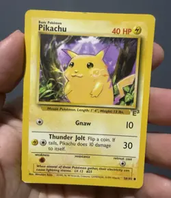 Pokemon TCG Pikachu 058/102 Promo Stamped ENG Basic Mitsuhiro Arita 40 HP - Image 1