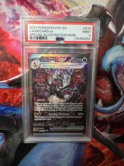 Pokemon TCG Charizard ex SV Paldean Fates SIR Holo English 2024 PSA 9 234/091 - Image 1