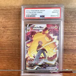 Pokemon TCG 2022 Pikachu VMAX TG17/TG30 Lost Origin TG Holo Full Art PSA 10 - Image 1