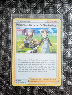 Pokemon Breeder's Nurturing - 166/189 - Uncommon - Sword and Shield - NM - Image 1