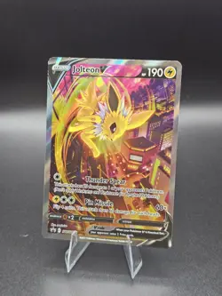 Jolteon v SWSH183 Holo Sword & Shield Promo Card Near Mint Condition - Image 1