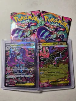 Mega Dragalge EX SIR 118/086 Chaos Rising + Mega Dragalge DR + 2 Open Packs - Image 1