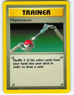 Maintenance - 83/102 Base Set - Pokemon TCG - 1999 - Image 1