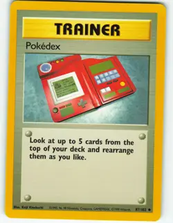 Pokedex - 87/102 Base Set - Pokemon TCG - 1999 - Image 1