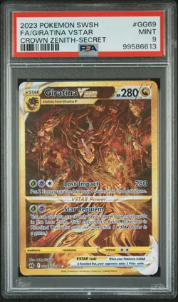 Giratina VSTAR #GG69/GG70 - Pokemon Crown Zenith Secret Rare - PSA 9 - Image 1