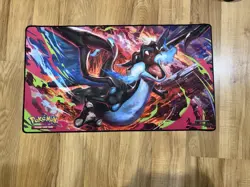 Pokemon Playmat Lot Of 4x Pikachu Charizard Marnie Morpecko ZA Starters - Image 4