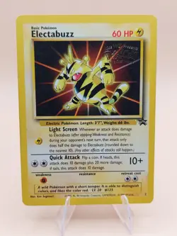 Electabuzz Pokemon Black Star Promo #2 Pokemon Movie WOTC 1999 - Image 1