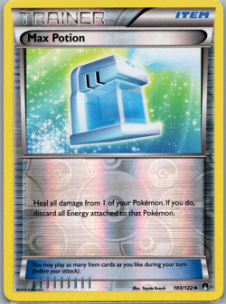 Max Potion Reverse Holo Uncommon XY - BREAKpoint 103/122 LP - Pokemon TCG! - Image 1