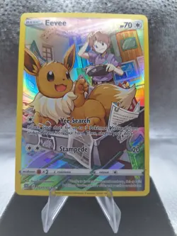Eevee TG11/TG30 Brilliant Stars Trainer Gallery Ultra Rare Full Art Holo 70HP EN - Image 1