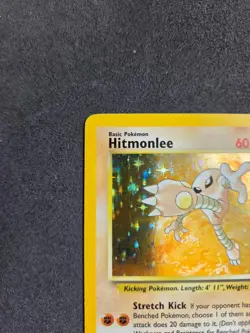 1999 Pokemon Fossil Hitmonlee Holo Rare 7/62 LP WOTC Vintage - Image 5