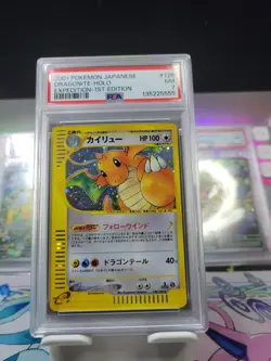 2001 Pokemon Japanese Dragonite Holo PSA 7 Expedition 1st Edition - Image 1