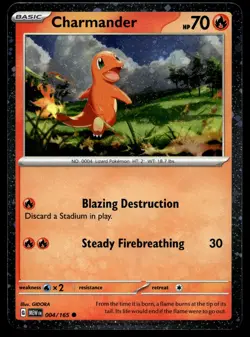 Charmander 004/165 Holo Promo Miscellaneous COSMOS FOIL Pokemon Near Mint - Image 1