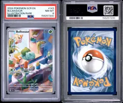 Pokemon Bulbasaur Illustration Rare Holo PSA 8 Sv07 Stellar Crown 143/142 - Image 3