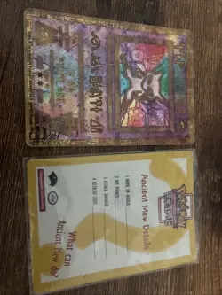 Pokemon TCG Ancient Mew Damaged (Possible PSA 1 Worth 250) For collectors - Image 1