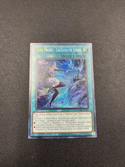 VERRE MAGIC - LACRIMA OF LIGHT 1ST EDITION SECRET RARE BLMM-EN046 YUGIOH! A6 - Image 1