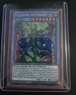 Yu-Gi-Oh! TCG Illusion Of Chaos BACH-EN034 Secret Rare 1st Edition - MINT - Image 1
