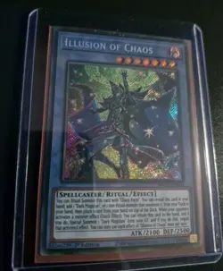 Yu-Gi-Oh! TCG Illusion Of Chaos BACH-EN034 Secret Rare 1st Edition - MINT - Image 2