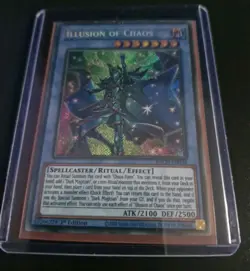 Yu-Gi-Oh! TCG Illusion Of Chaos BACH-EN034 Secret Rare 1st Edition - MINT - Image 3