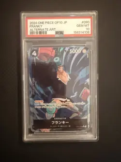 Franky OP10-090 Alternate Art One Piece Japan PSA 10 Foil Royal Blood - Image 1