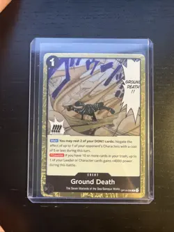Ground Death OP14-096 Rare The Azure Sea's Seven One Piece English NM - Image 1