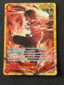 One Piece TCG Portgas.D.Ace OP16-1178 SEC Secret Rare English - Image 1