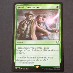 Heroic Intervention 202 MTG Universes Beyond: Fallout (PIP) Rare NM - Image 1