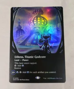 Magic: The Gathering-Edge of Eternities - Uthros, Titanic Godcore 0285 Foil -NM - Image 1