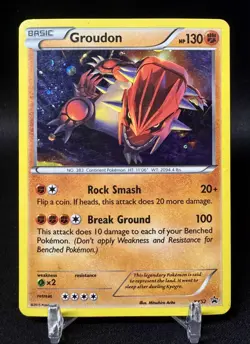Pokemon TCG Groudon XY Black Star Promos XY52 Holo Promo MP - Image 1