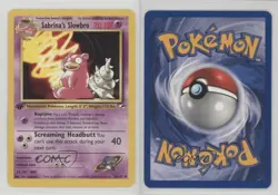Sabrina's Slowbro 1st Ed. Pokemon Gym Heroes #60 2000 0x7c - Image 3