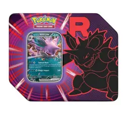 Pokemon TCG: Team Rocket Tin Box /Nidoking/IN HAND/SHIPS FAST!!!! - Image 1