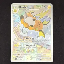 Pokemon TCG Raichu 211/193 IR Illustration Rare Paldea Evolved - Image 1