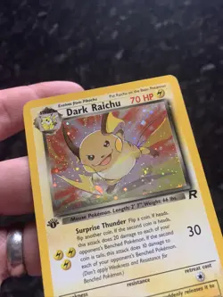 Pokemon: Team Rocket 1st Edition " Dark Raichu " Holo - 2000 83/82 LP WOTC - Image 3