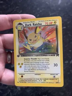 Pokemon: Team Rocket 1st Edition " Dark Raichu " Holo - 2000 83/82 LP WOTC - Image 4