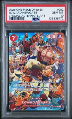 EDWARD.NEWGATE ROYAL BLOOD OP10 #ST15-002 SP ALT ART SR - ONE PIECE PSA 10 - Image 1