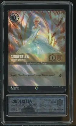 Disney Lorcana 2023 Cinderella Ballroom Sensation Enchanted PCG 10 - Image 1