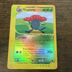 Vileplume 31/165 LP Expedition Holo Pokemon Card Swirl! - Image 1