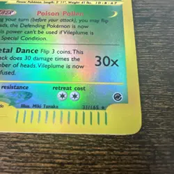 Vileplume 31/165 LP Expedition Holo Pokemon Card Swirl! - Image 2