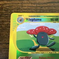 Vileplume 31/165 LP Expedition Holo Pokemon Card Swirl! - Image 4