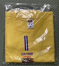Vintage POKEMON Trading Card Game League GYM LEADER T-shirt NEUF 1999 Shirt #02 - Image 1