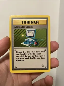 Computer Search - 101/130 - Pokemon Base Set 2 Rare Card WOTC VLP - Image 1