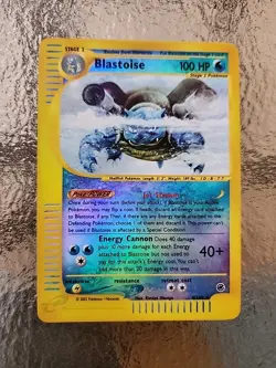 Pokemon TCG Blastoise Expedition Base Set Reverse Holo Holo Card 4/165 - Image 1