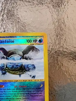 Pokemon TCG Blastoise Expedition Base Set Reverse Holo Holo Card 4/165 - Image 3