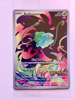 Bulbasaur 133/132 Mega Evolution Stamped Promo SEALED!! Pokemon Card RARE - Image 2