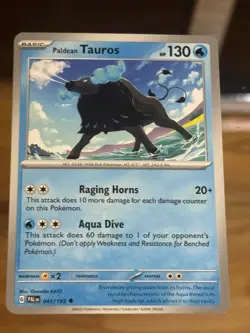 Paldean Tauros - Uncommon SV02: Paldea Evolved 041/193 LP Pokemon Card - Image 1