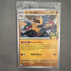 Exclusive Pokemon Chicago Field Museum Fossil Exhibit Archeops Promo Card Sealed - Image 1