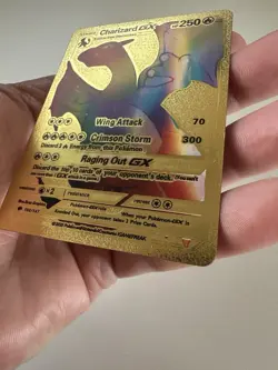 Pokemon Rare Rainbow Gold Charizard GX Card 150/147 - Image 3