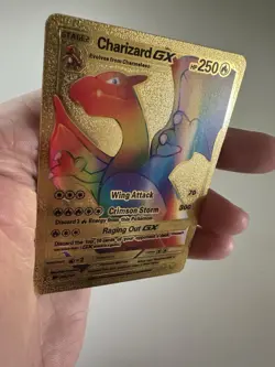 Pokemon Rare Rainbow Gold Charizard GX Card 150/147 - Image 4