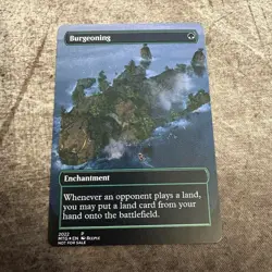 Burgeoning - Custom Art MTG Magic The Gathering Playtest Card - Image 1