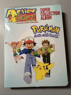 Pokemon Action Flipz Premier Edition and Series 1 Album & Lenticular Cards 1999 - Image 1