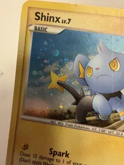 Pokemon TCG Shinx Holo Promo Card DP15 Diamond & Pearl 2007 Black Star MP - Image 4